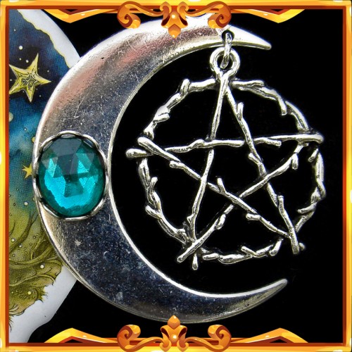 Collier "Oracle de Lune" Emeraude