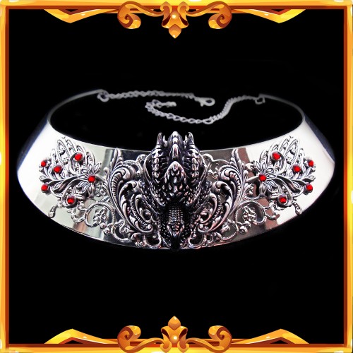 Collier Dragon "Pierre de Sang"