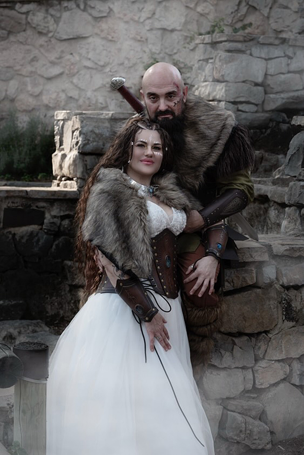 Woman and Man Viking in Love 2025
