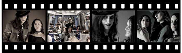 Les coulisses de cette séance photos Marylin Manson avec des images Behind the Scenes et photos Backstage de la photographe Emanuelle Lugand avec les modèles Venus XIII Elyra Carrousel Didelabedeli habillé par Adelheid Corset et organisé par A Mon Seul Desir boutique en 2009