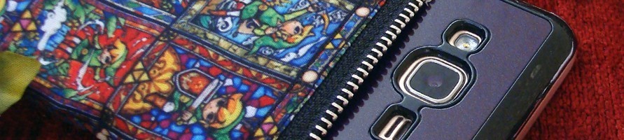 Fabric phone covers and cases for Gamers, Geeks and Goths !