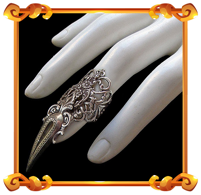 vampire claw ring