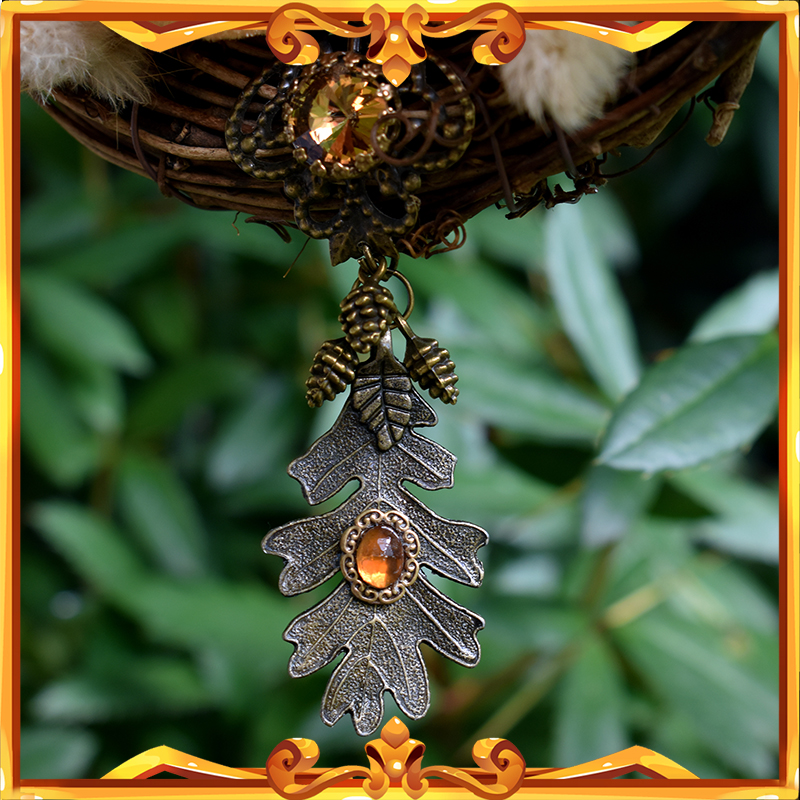 Oak Leaf for Wiccan Samhain Home Decoration