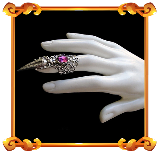 purple claw ring